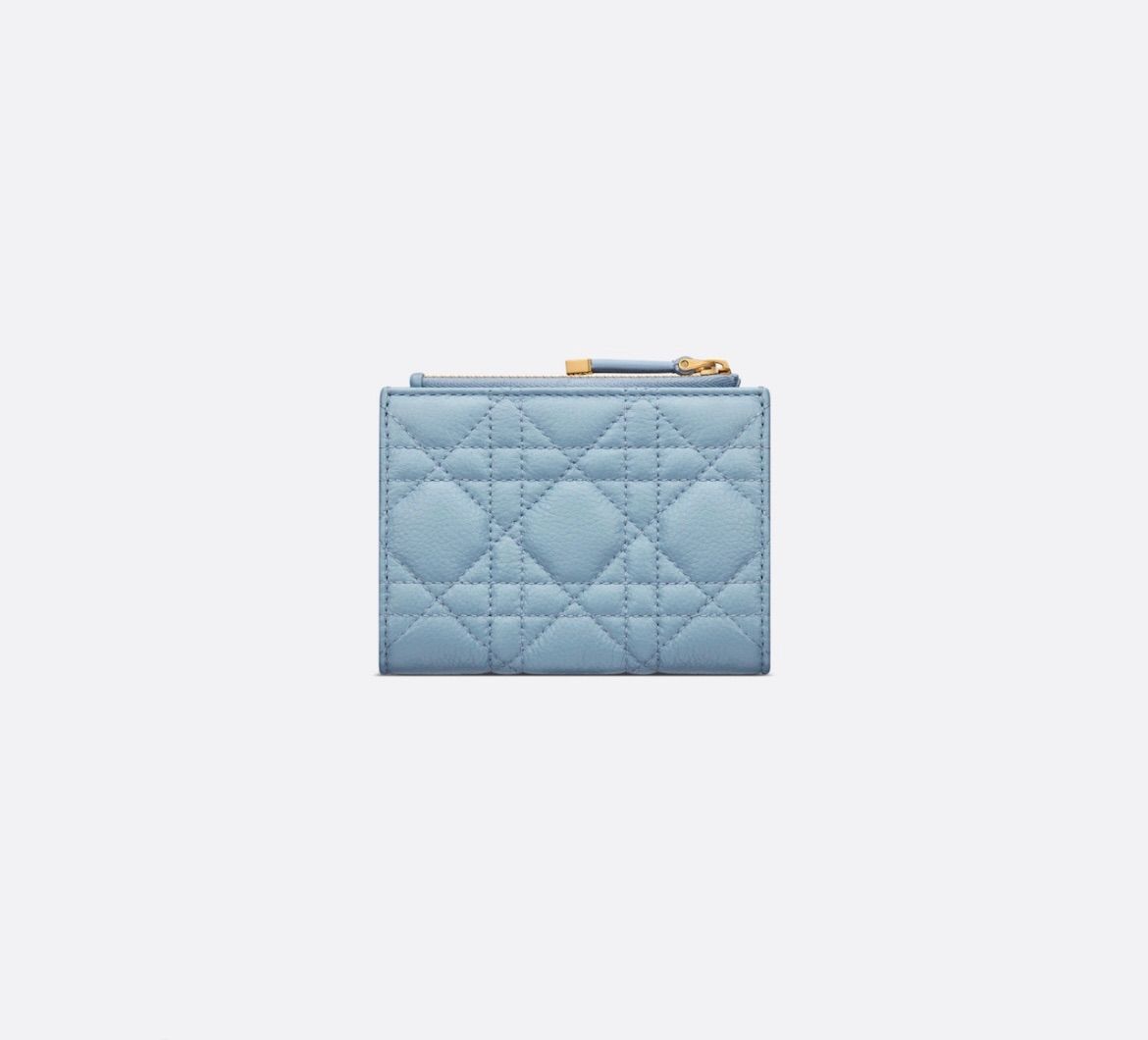 新作 新品 ディオール DIOR CARO ダリアウォレット スカイブルー ...