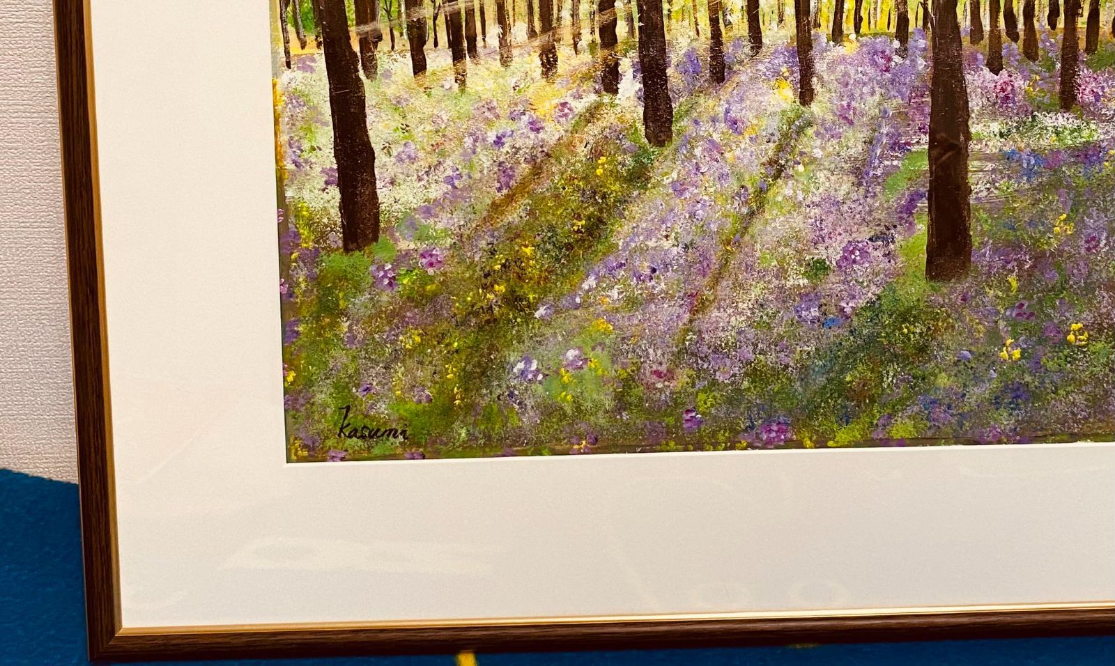 絵画「曙光」アクリル絵/新品額縁/F6号