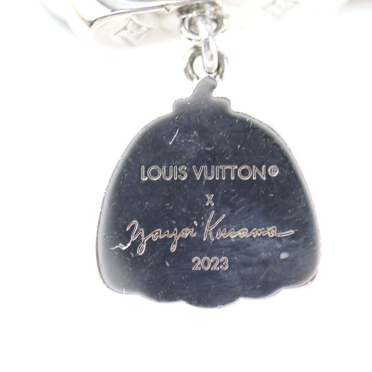 LOUIS VUITTON ルイ ヴィトン LV × YK ブラスレ・モノグラム チェーン インフィニティ ドット ブレスレット M0976M メタル  シルバー レッド ブラック 草間彌生コラボ ビトン 【本物保証】