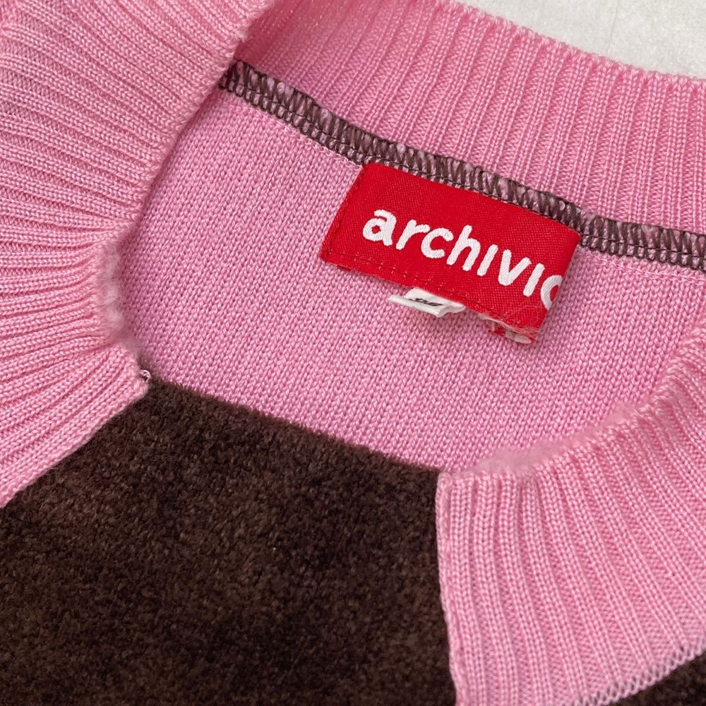 サイズ：38 ARCHIVIO アルチビオ ; ニットベスト ピンク系