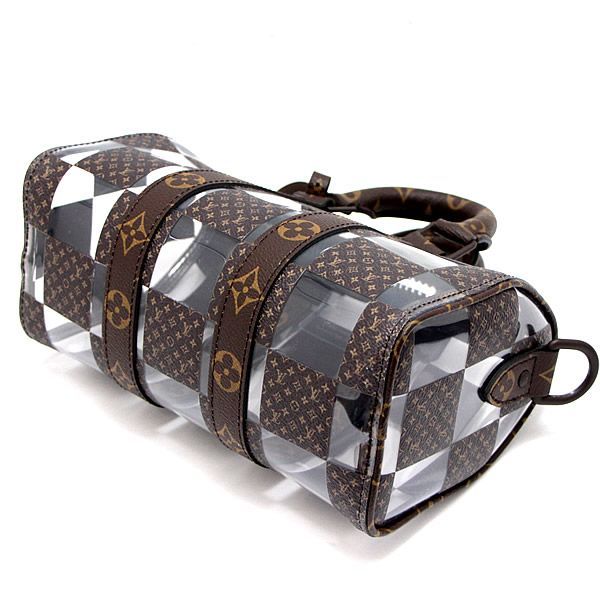 未使用 ヴィトン キーポル・バンドリエール 25 モノグラム・チェス