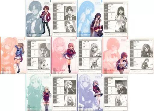 クリアファイル 全7種セット ようこそ実力至上主義の教室へ 生徒データベース入りトレーディングクリアファイル