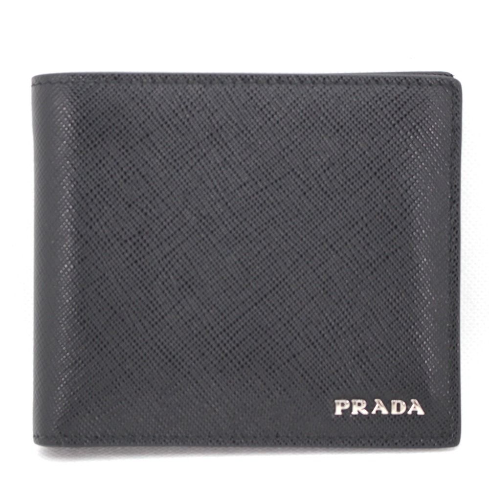 オリジナル プラダ PRADA 二つ折り財布 EMBOSSING メンズ サフィアーノ