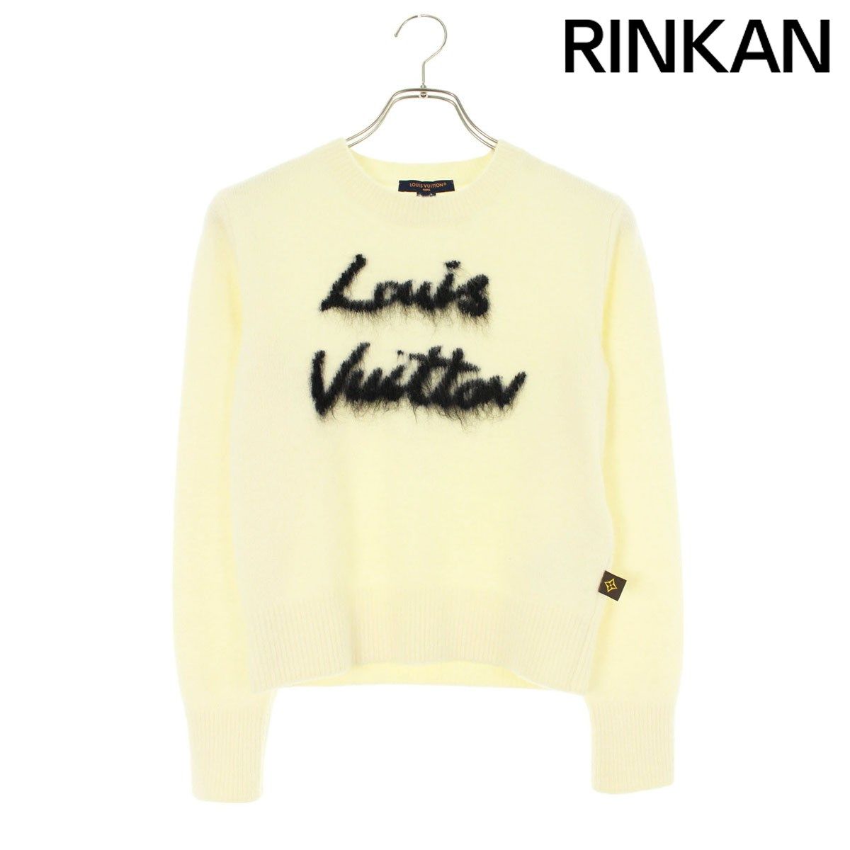ルイヴィトン 25SS RW251WD PTC FSKL04 ロゴ刺繍ブラッシュドニット レディース XS