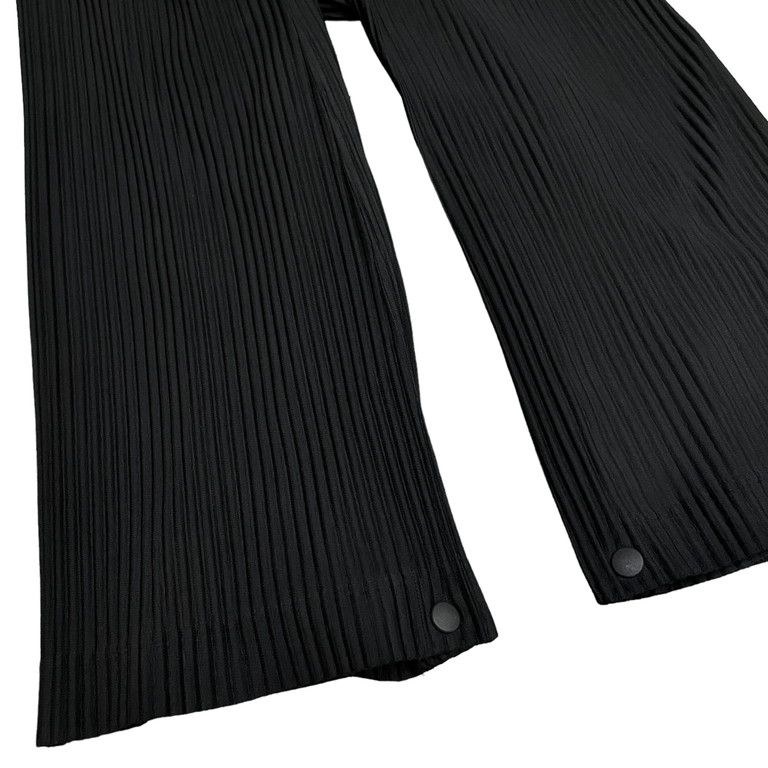 HOMME PLISSE ISSEY MIYAKE 裾ボタンプリーツイージーワイド袴パンツ