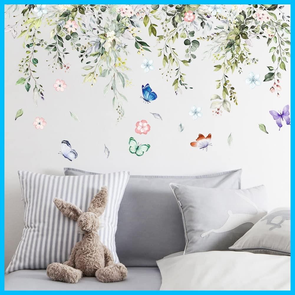 ウォールステッカー植物2壁紙シールおしゃれ北欧風部屋飾りDIY