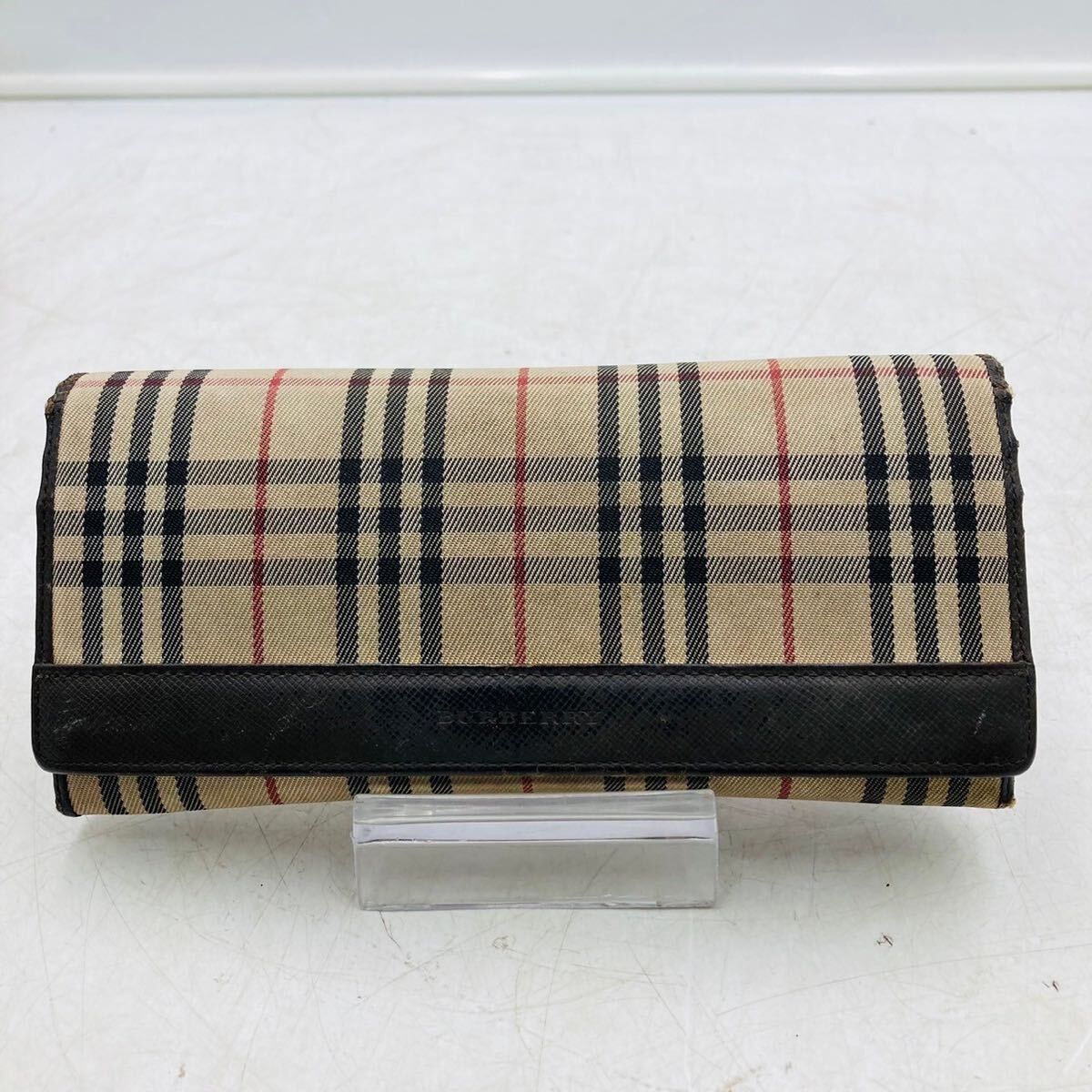 【希少】【超美品】Burberry チェック柄 長財布　値下げ交渉可 ❗️✨人気デザイン✨❗️】BURBERRY 長財布 チェック柄 ナイロン