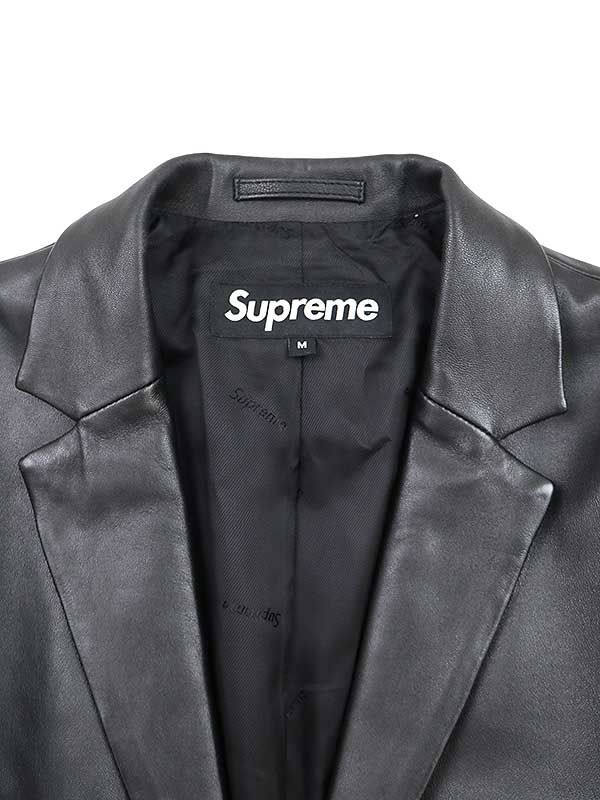 Supreme シュプリーム 19SS Leather Blazer レザーブレザーテーラード