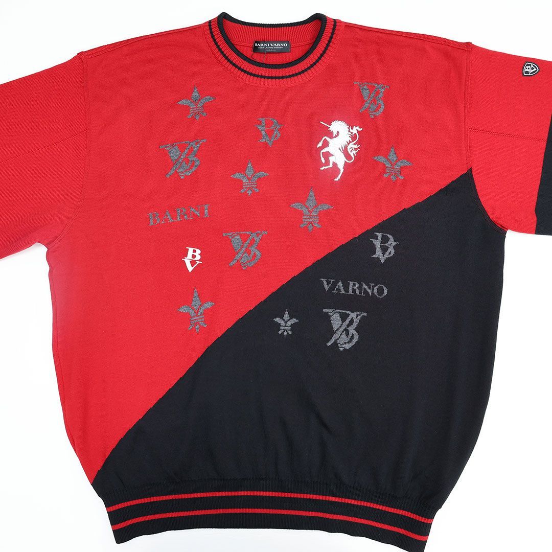 BARNI VARNO バーニヴァーノ ゴージャス ユニコーン 総柄 セーター BARNI VARNO バーニヴァーノ ゴージャス ユニコーン 総柄