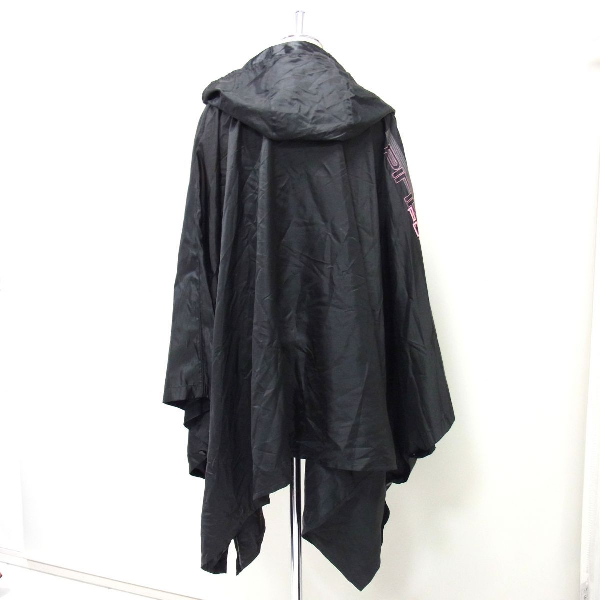 RalphLauren ラルフローレン PINK PONY レインポンチョ レインコート ブラック レディース プルオーバー ポケッタブル