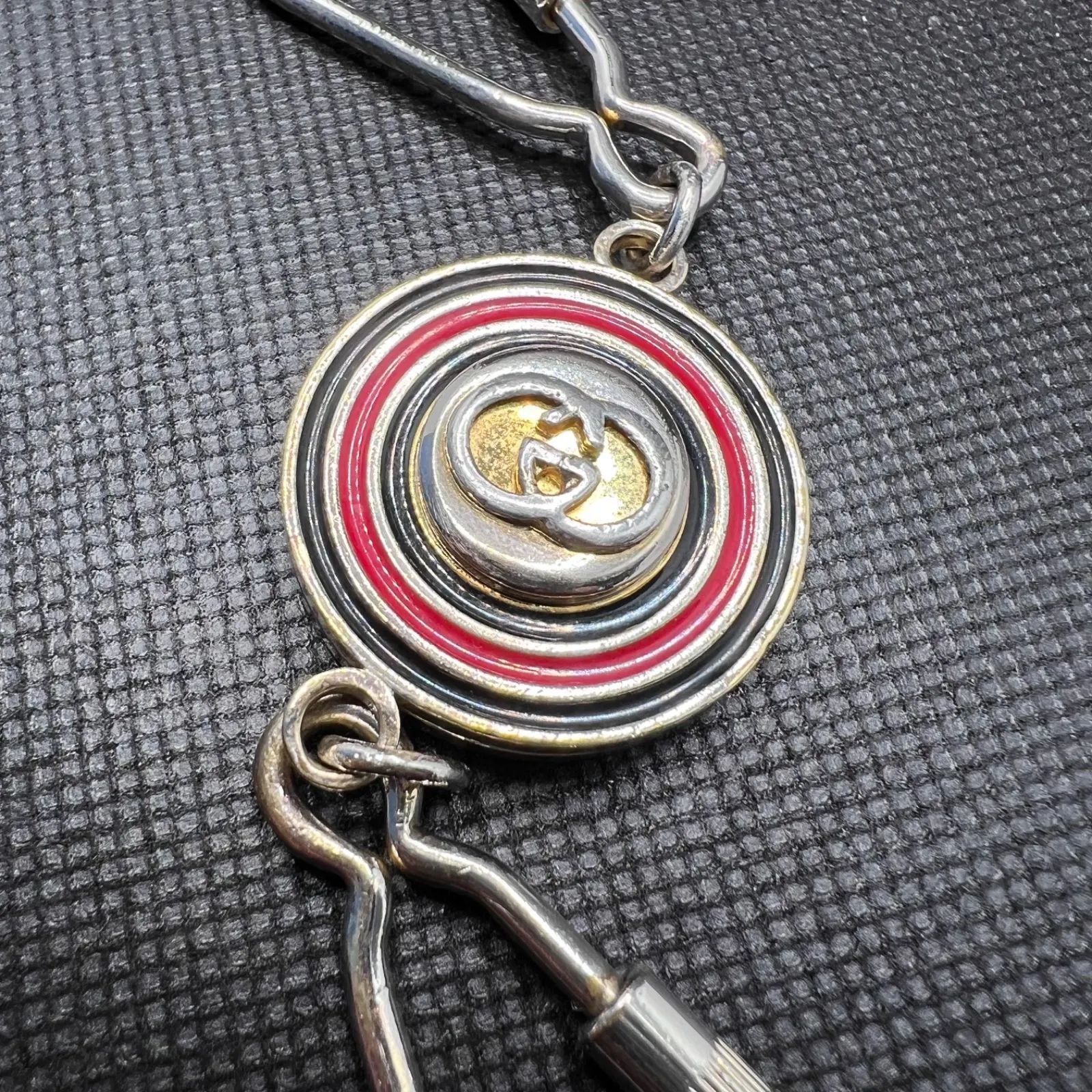GUCCI グッチ シェリーライン キーリング キーホルダー ダブルフック 