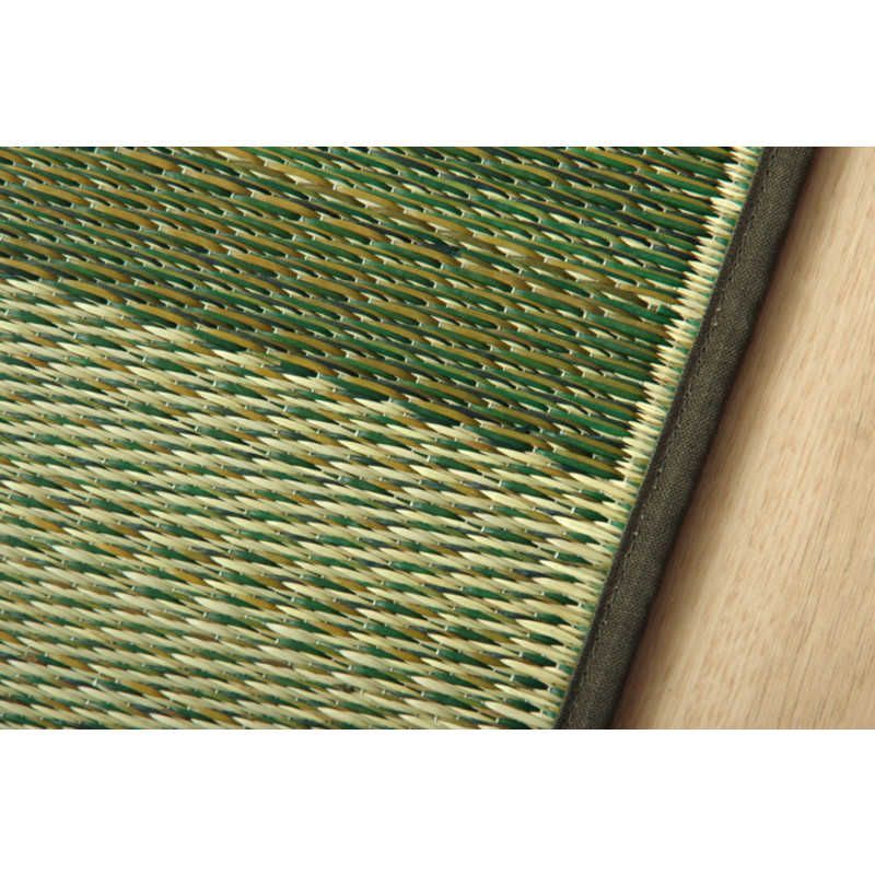 イケヒコ い草ラグカーペット Fブロック2 グリーン