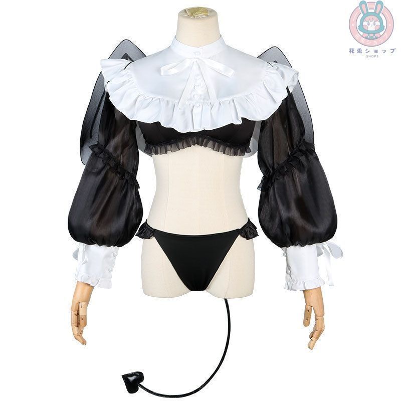 25年 コスプレ衣装 更衣人偶 媚魔 小悪魔リズ スカート コスチューム 女性用 季節感あり 体型カバー フェス用