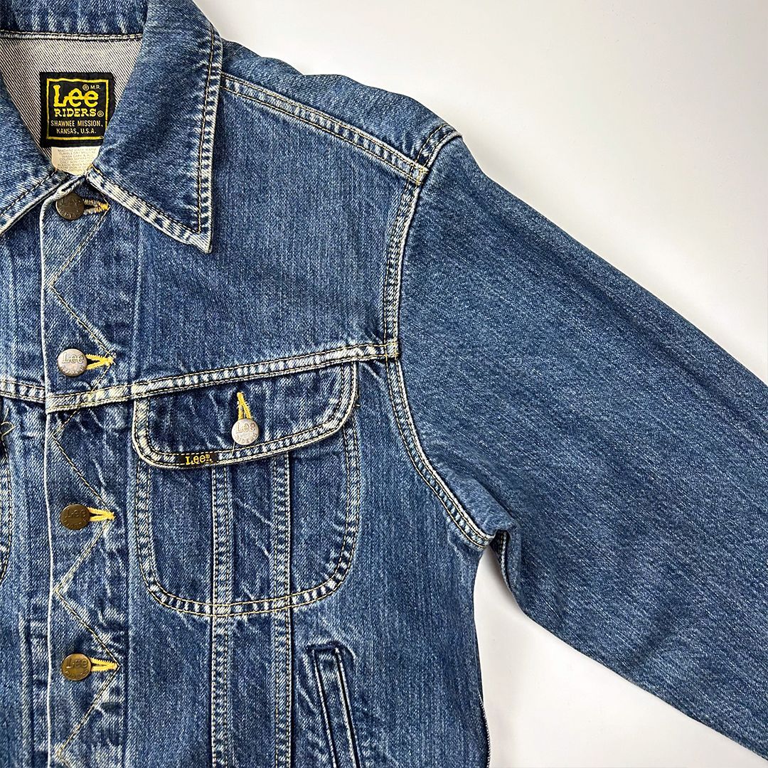 美品 Lee Riders デニムジャケット インディゴ Gジャン Mサイズ Lee デニムジャケット gジャン LEE RIDER JACKET 101-J メンズ