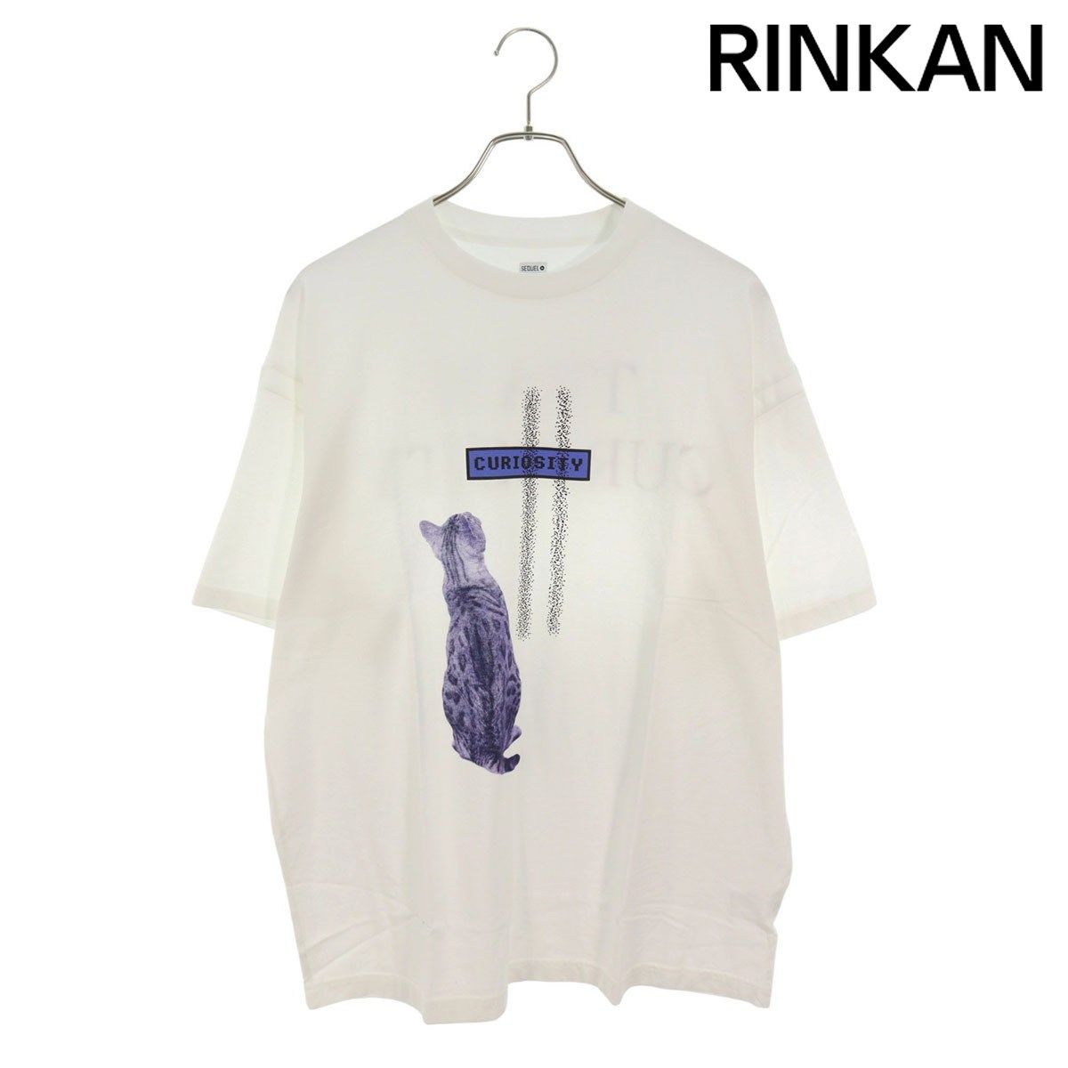 シークエル  24SS  SQ-24SS-ST-05 キャットプリントTシャツ メンズ XL