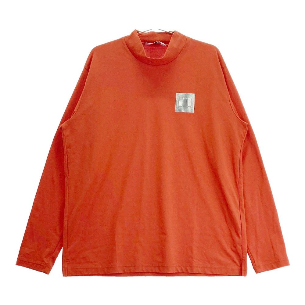 サイズ：3L MUNSING WEAR マンシングウェア  ハイネック 長袖 Tシャツ  オレンジ系 [240101163490]# ゴルフウェア メンズ ストスト