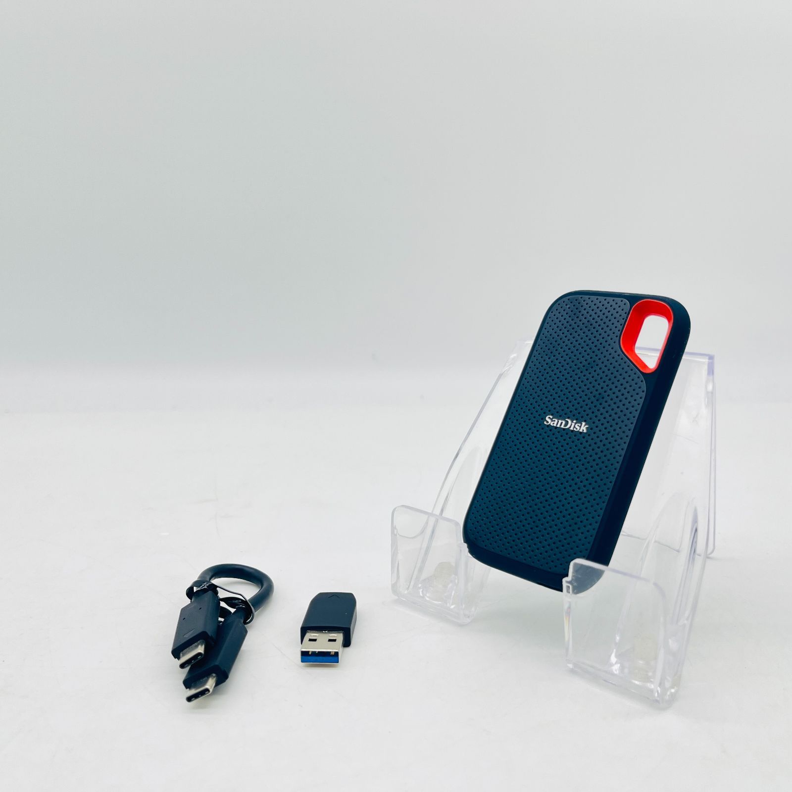 SanDisk SSD 外付け 500GB USB3.2Gen2 読出最大1050MB/秒 防滴防塵 SDSSDE61-500G-GH25 エクストリーム ポータブルSSD