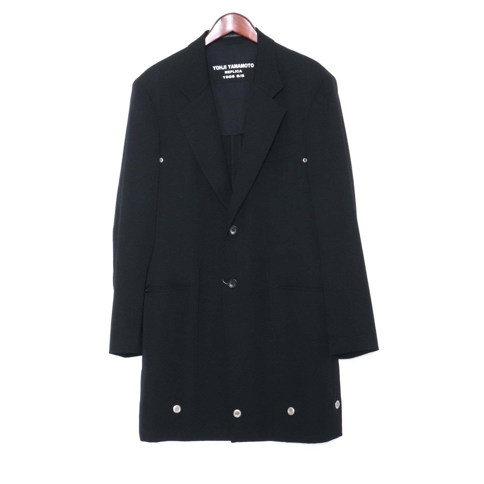 yohjiyamamoto pour homme コート Y's BORN PRODUCT] COTTON TWILL HOODED COAT(XS Black
