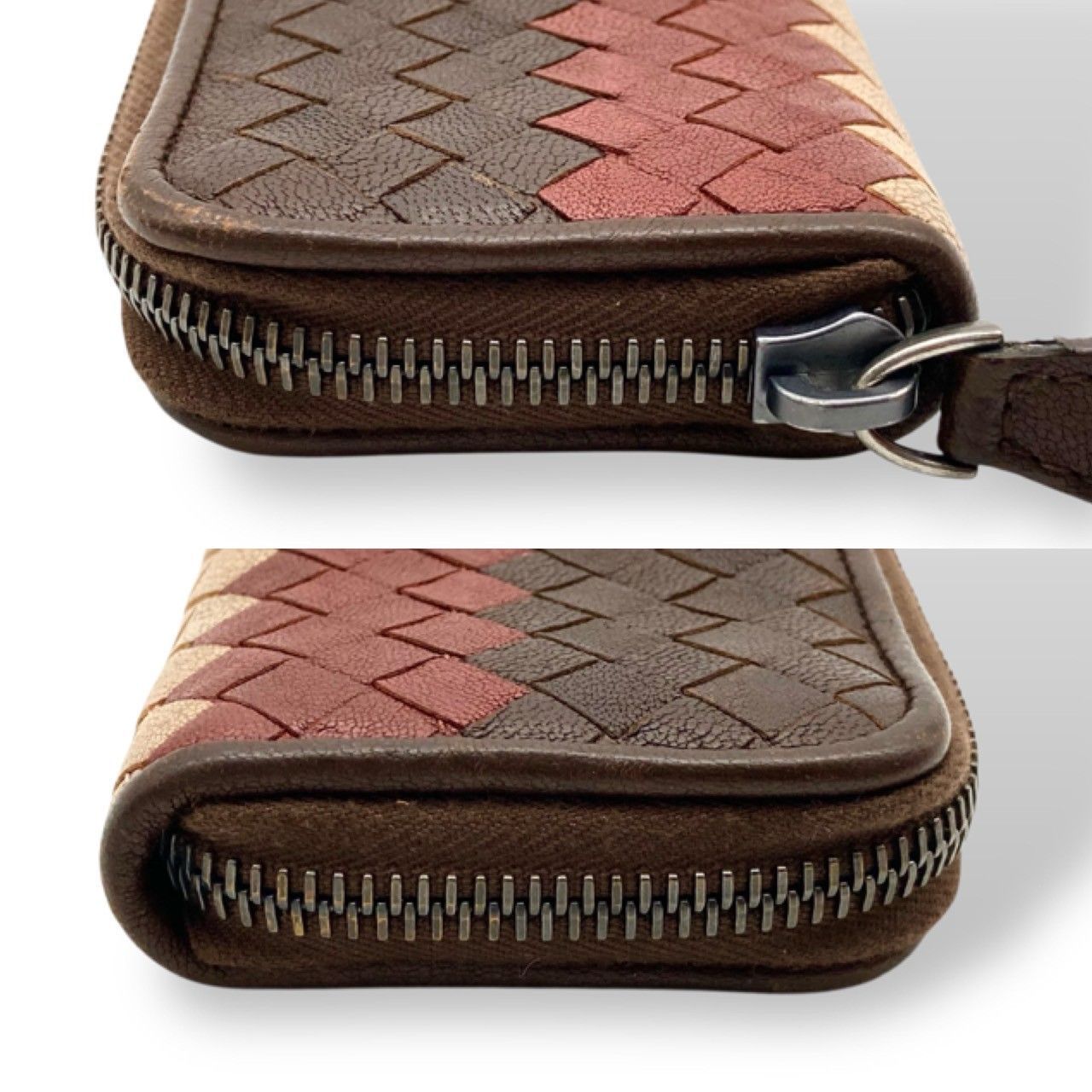 良品◇現行 ボッテガヴェネタ イントレチャート コインケース ブラウン Bottega Veneta Intrecciato Coin Case Brown / ボッテガ