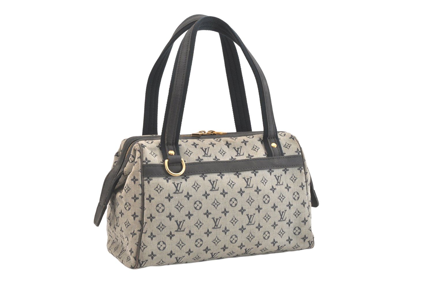 LOUIS VUITTON ルイヴィトン モノグラム ミニ ジョセフィーヌ PM ハンドバッグ ブルー M92312 LV 2446N