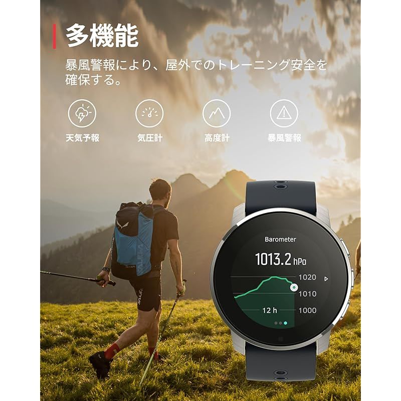 スント(SUUNTO) スント ナイン ピーク(SUUNTO 9 PEAK) GRANITE BLUE TITANIUM GPS スマートウォッチ  スポーツウォッチ 血中酸素レベル計測 ランニング 1 - メルカリ