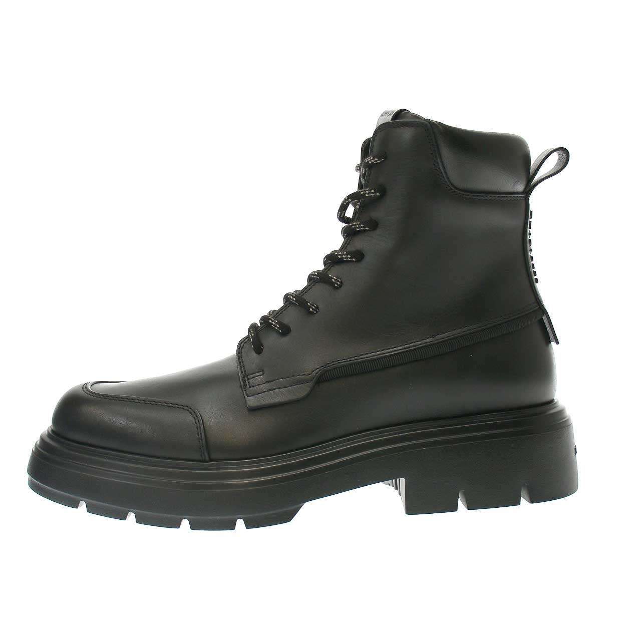 FERRAGAMO フェラガモ Maxi-Tongue サイドジップ コンバットブーツ