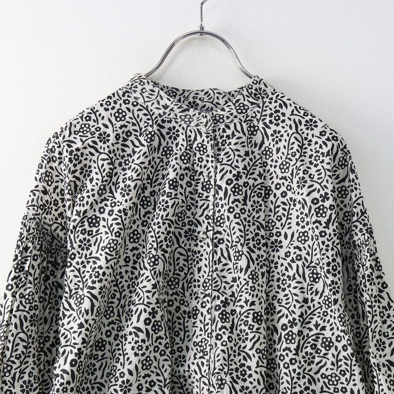 美品 2024AW メゾンドソイル maison de soil 80s コットン花柄ブロック 