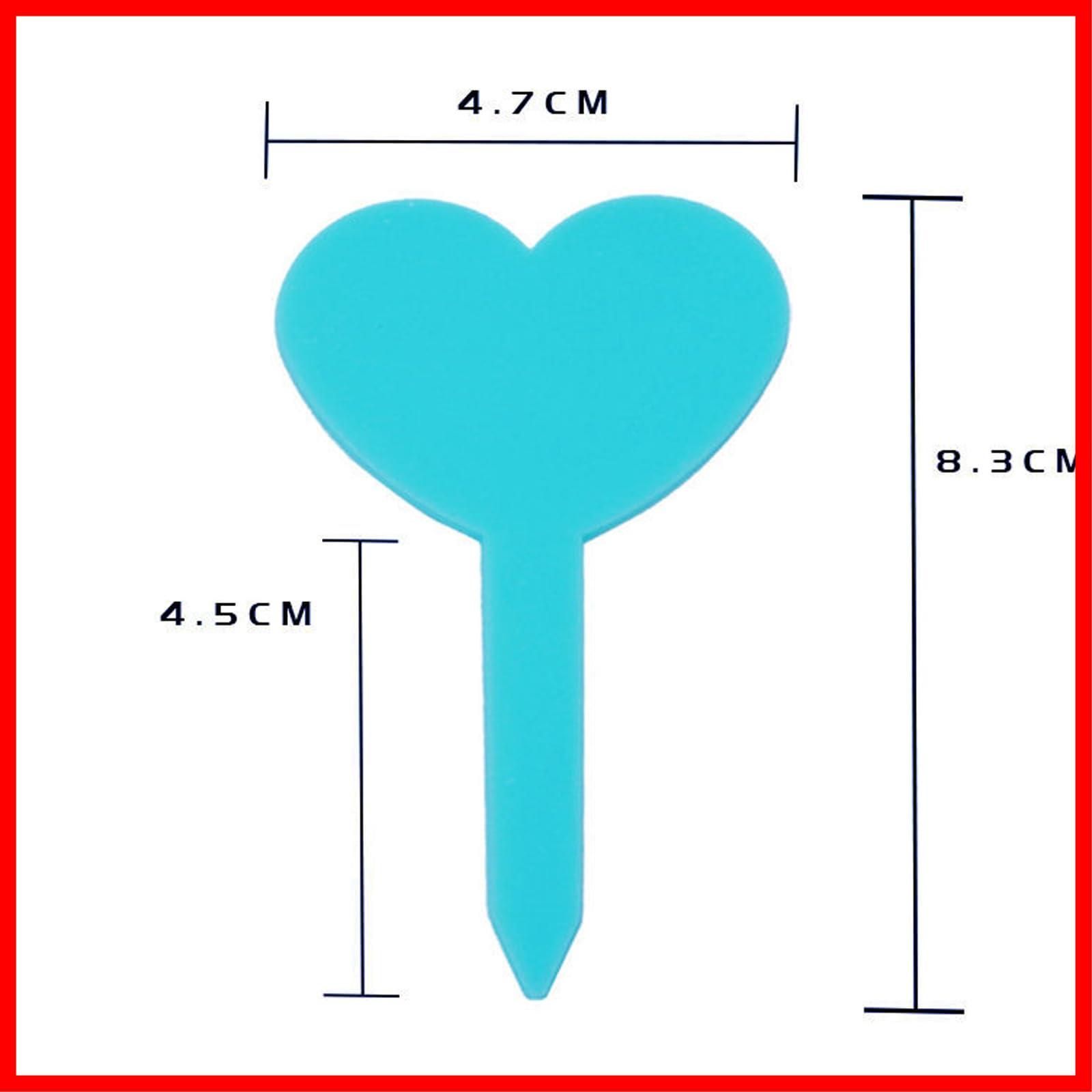 HAPVITAL 100枚 植物ラベル ハート型 ラベル 園芸ラベル 植物タグ