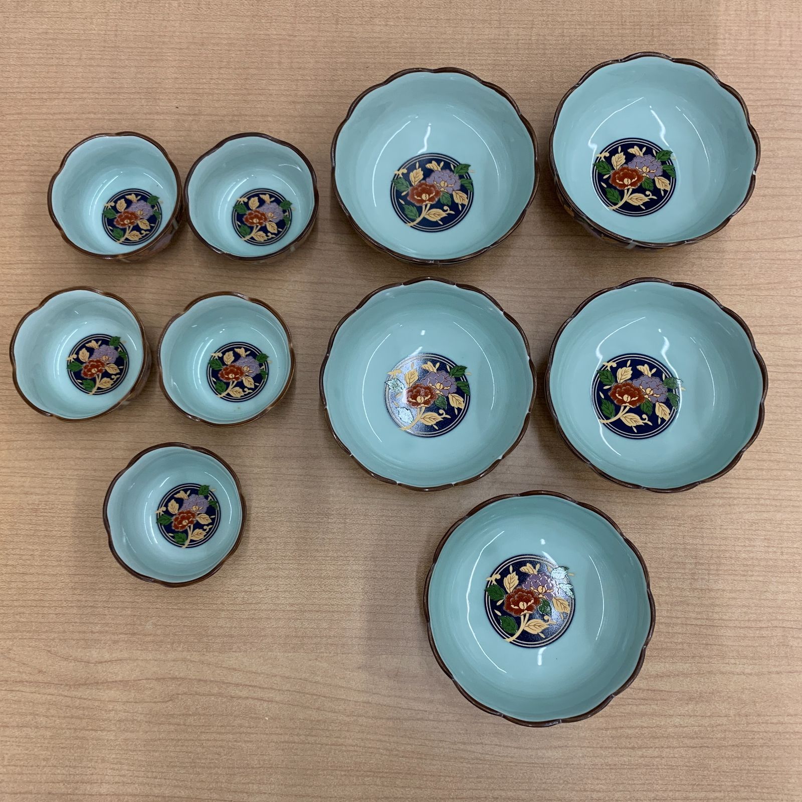 有田焼 金襴手古伊万里 親子鉢揃 10点セット - メルカリ