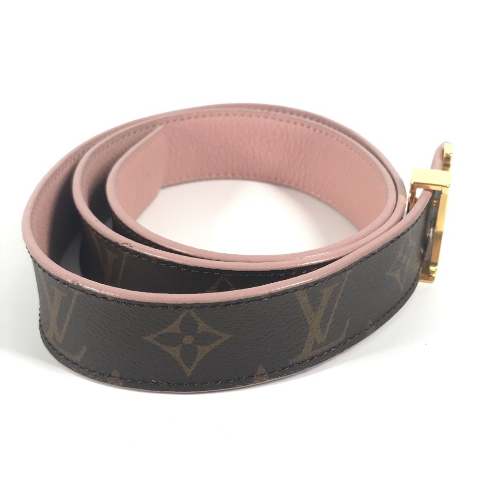 ルイヴィトン サンチュール リヴェルソ モノグラム キャンバスカーフレザーベルト LOUIS VUITTON ルイヴィトン サンチュール LV シャープ レザー