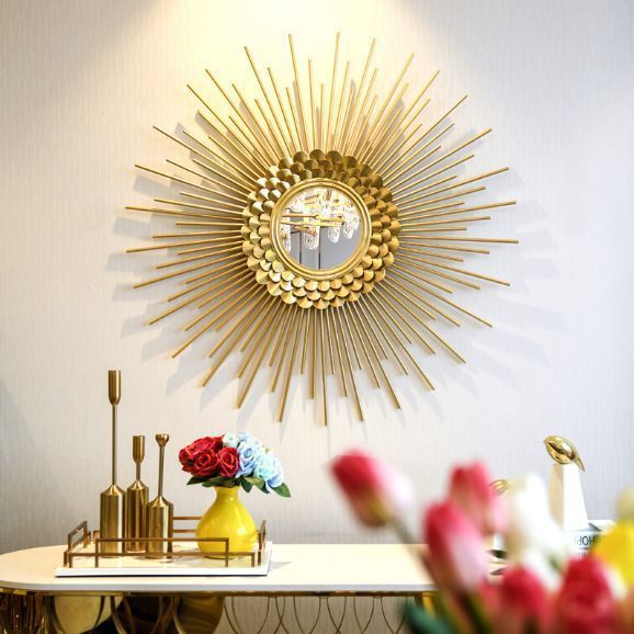 北欧風のラグジュアリー壁掛け装飾品 太陽型 NEXPOTALLINN_EU