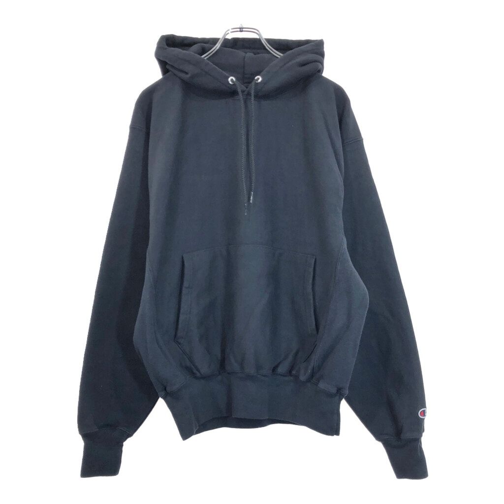 00年代 Champion チャンピオン PREMIUM REVERSE WEAVE プレミアムリバースウィーブ パーカー 目無し 無地 メンズ M 古着 v4455