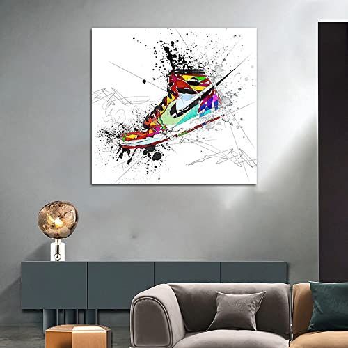 新着商品】アートパネル スニーカー W60cm H60cm 正方形 大型
