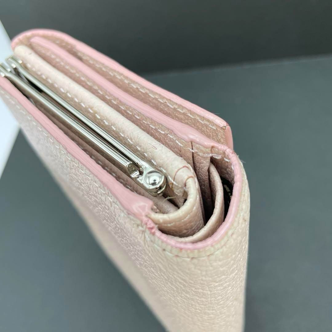 ヴィヴィアンウエストウッド 三つ折り がま口 ピンク 財布 3218C92P