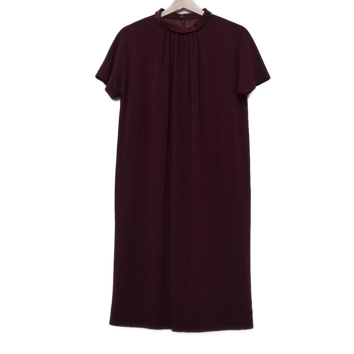 leilian - Leilian(レリアン) 半袖セーター サイズ11 M レディース美品  - ダークブラウン Vネック leilian - Leilian(レリアン) 半袖セーター サイズ11 M