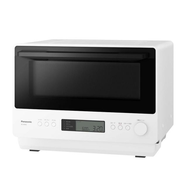 パナソニック オーブンレンジ 26L フラットテーブル スピードあたため 赤外線センサー ホワイト NE-MS4C-W