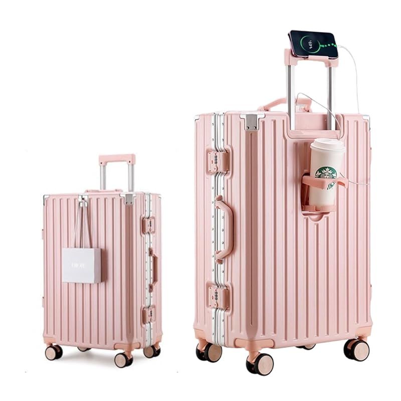 Yuweijie] スーツケース アルミフレームタイプ キャリーケース 機内持