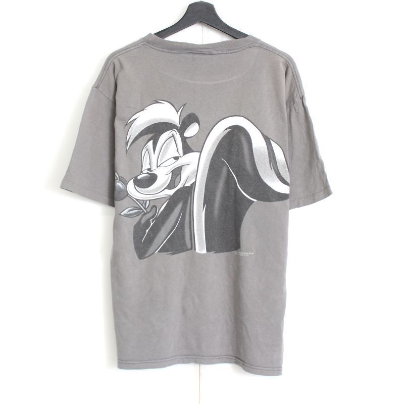 90s USA製 vintage Changes ルーニーテューンズ Looney Tunes PEPE Le PEW ペペルピュー 半袖Ｔシャツ メンズ 表記Lサイズ