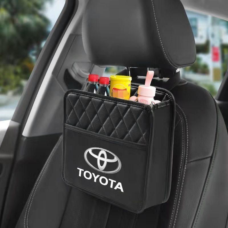 新品！トヨタ Toyota 収納ポケット シートバックポケット ゴミ箱 小物入 2個セット☆ 全車種対応 Alphard Vellfire プリウスα クラウン カローラ C-HR プラド ノア80系