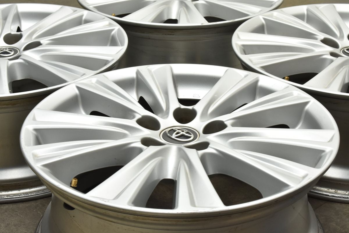 スタッドレス用等に トヨタ ヴェルファイア 純正 18in 7.5J 45 PCD114.3 4本 アルファード ハリアー RAV4 カローラクロス C-HR 流用