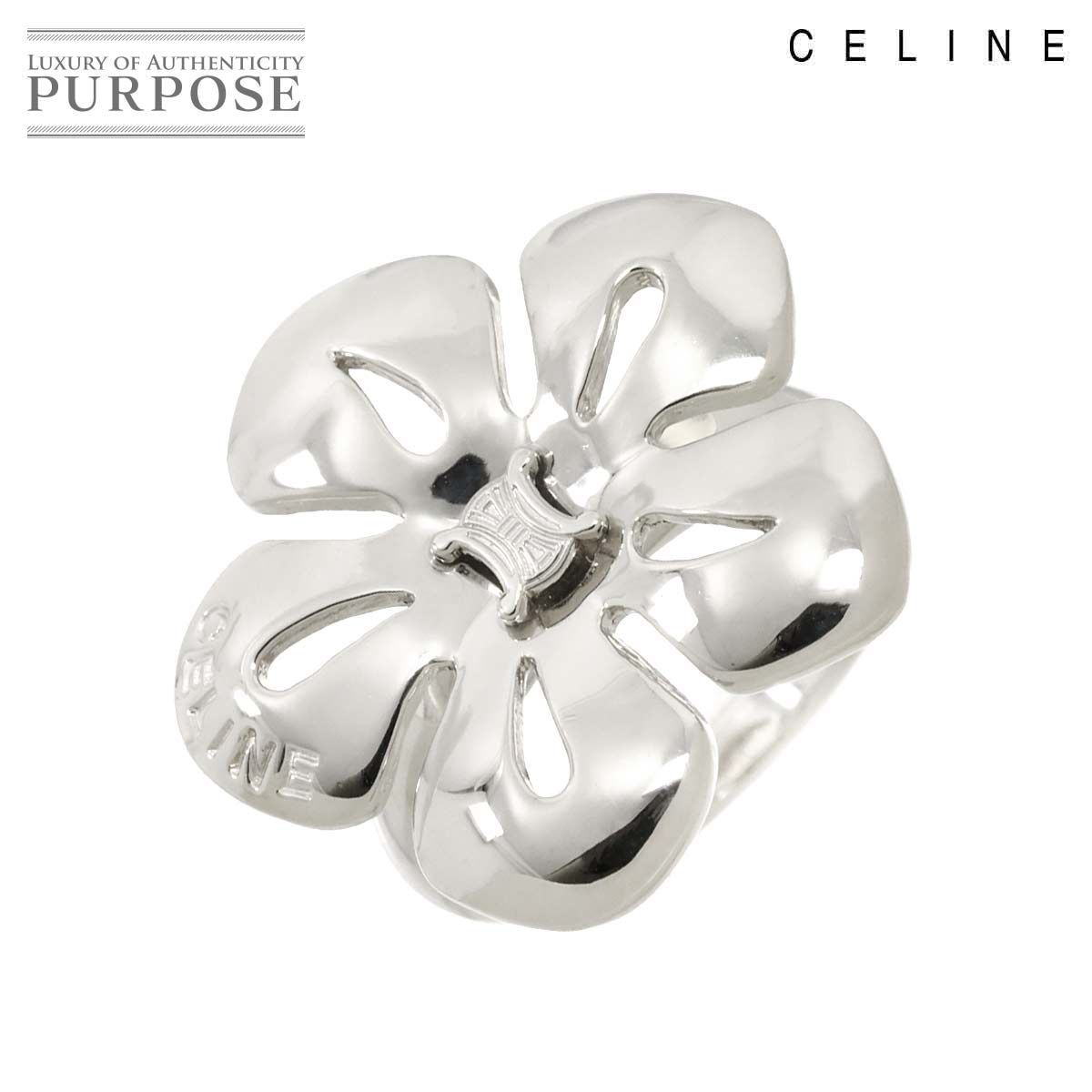 セリーヌ CELINE マカダム 11号 リング ルビー 0.02ct Pt