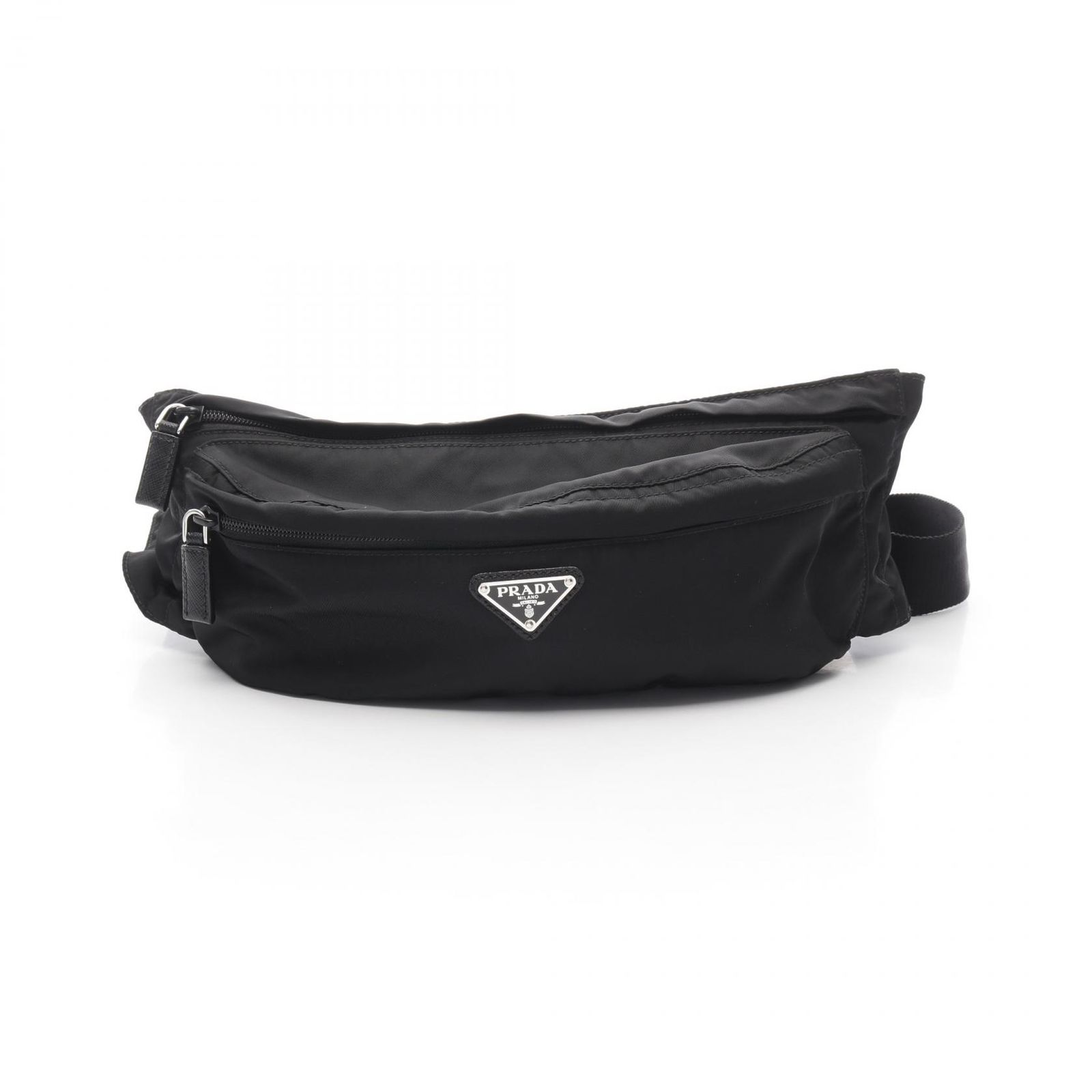 Prada 極美品 黒 2VL132 ウエストバッグ  ナイロン ボディ プラダ Prada 極美品 黒 2VL132 ウエストバッグ ナイロン ボディ プラダ