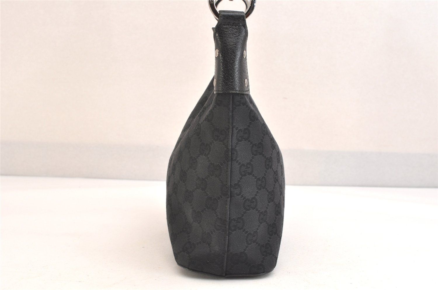 GUCCI グッチ ショルダーハンドバッグ 財布 GGキャンバス レザー 115002 ブラック 2441N DECORATOM_COM_BR