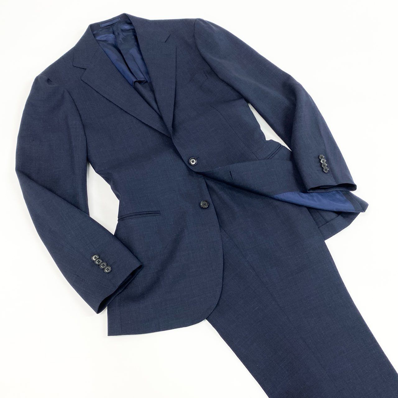 XXL! SHIPS ロロピアーナ スーツ セットアップ 濃紺 52 シップス XXL! SHIPS ロロピアーナ スーツ セットアップ 濃紺 52 シップス XXL