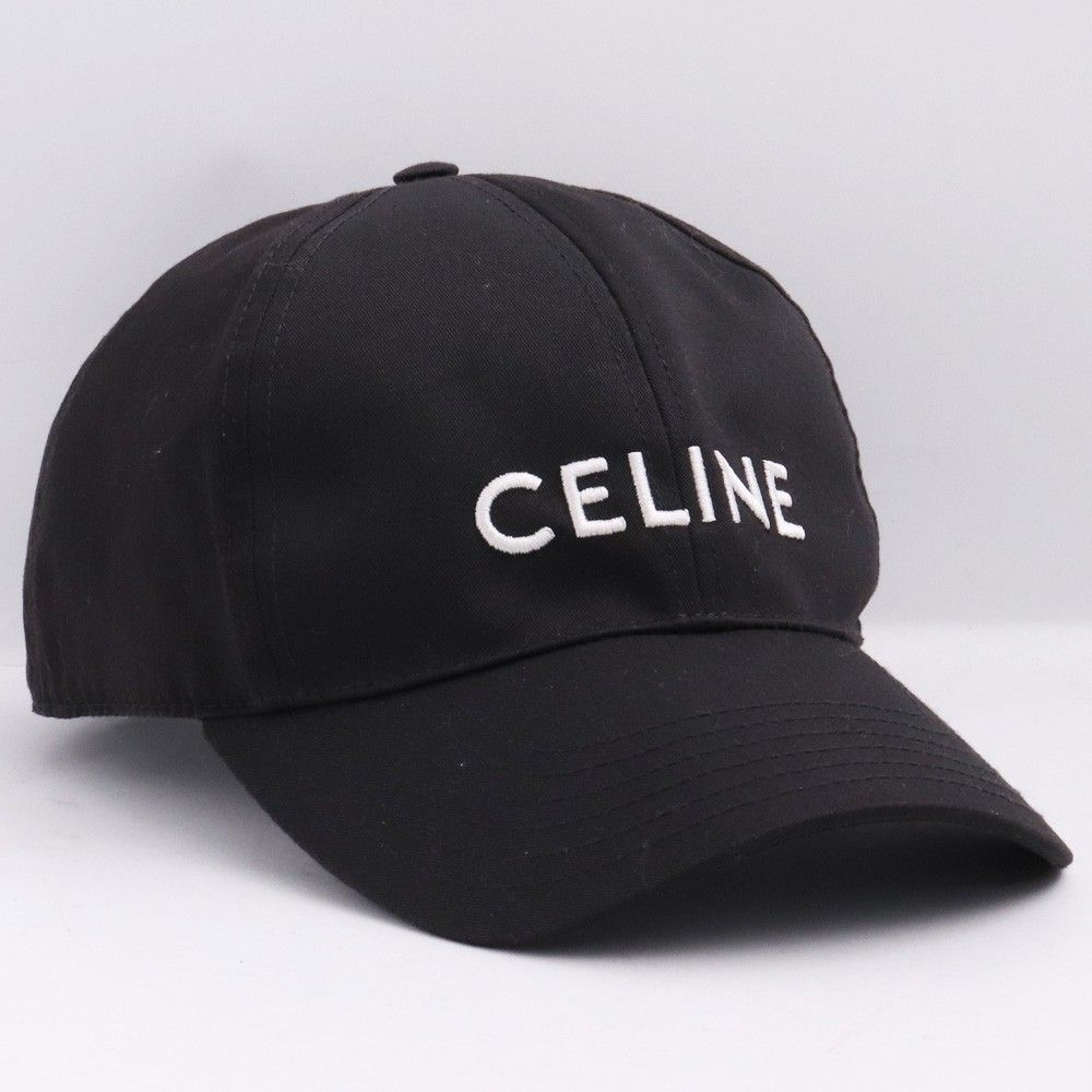CELINE ブラック ベースボールキャップ Lサイズ CELINE ブラック ベースボールキャップ