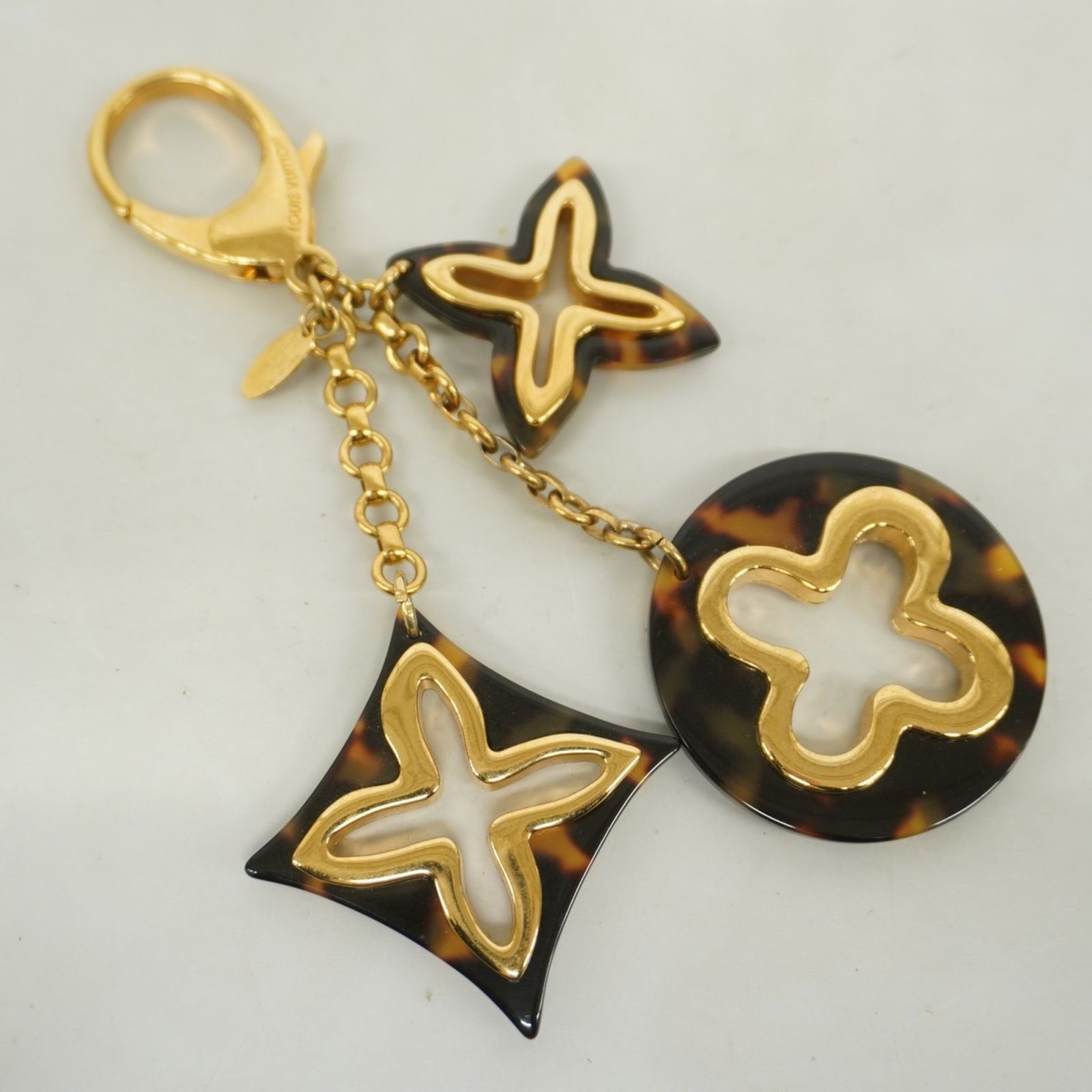 高評価の ルイ ヴィトン Louis Vuitton ルイ ヴィトン キーホルダー ビジューサック アンソレンス M65087 ゴールド ブラウンレディース P1512107