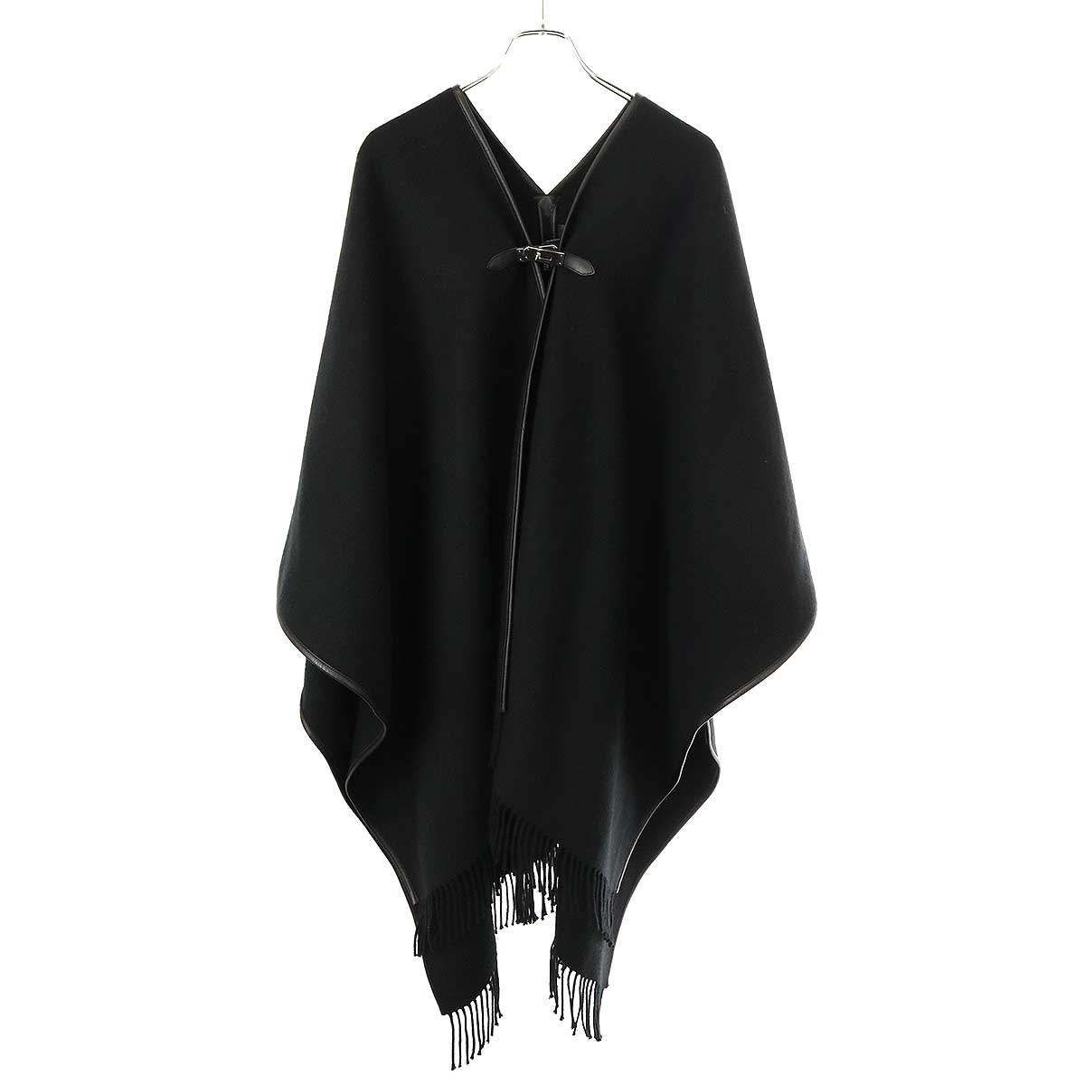 【極美品】ARTISAN ポンチョ　カシミヤウール　ダークグレー　ショートコート 極美品】ARTISAN ポンチョ カシミヤウール ダークグレー