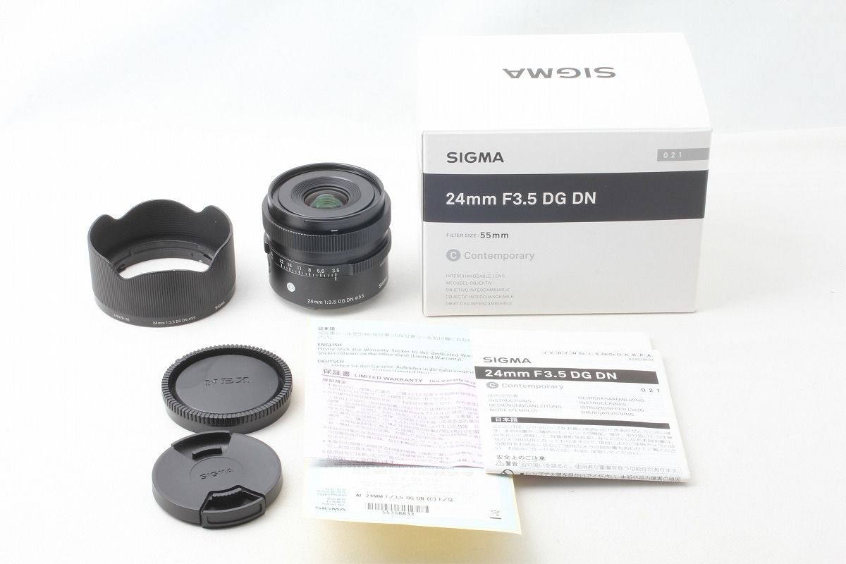 シグマ SIGMA 24mm F3.5 DG DN Contemporary ソニーE用 付属品満載 元箱 47355