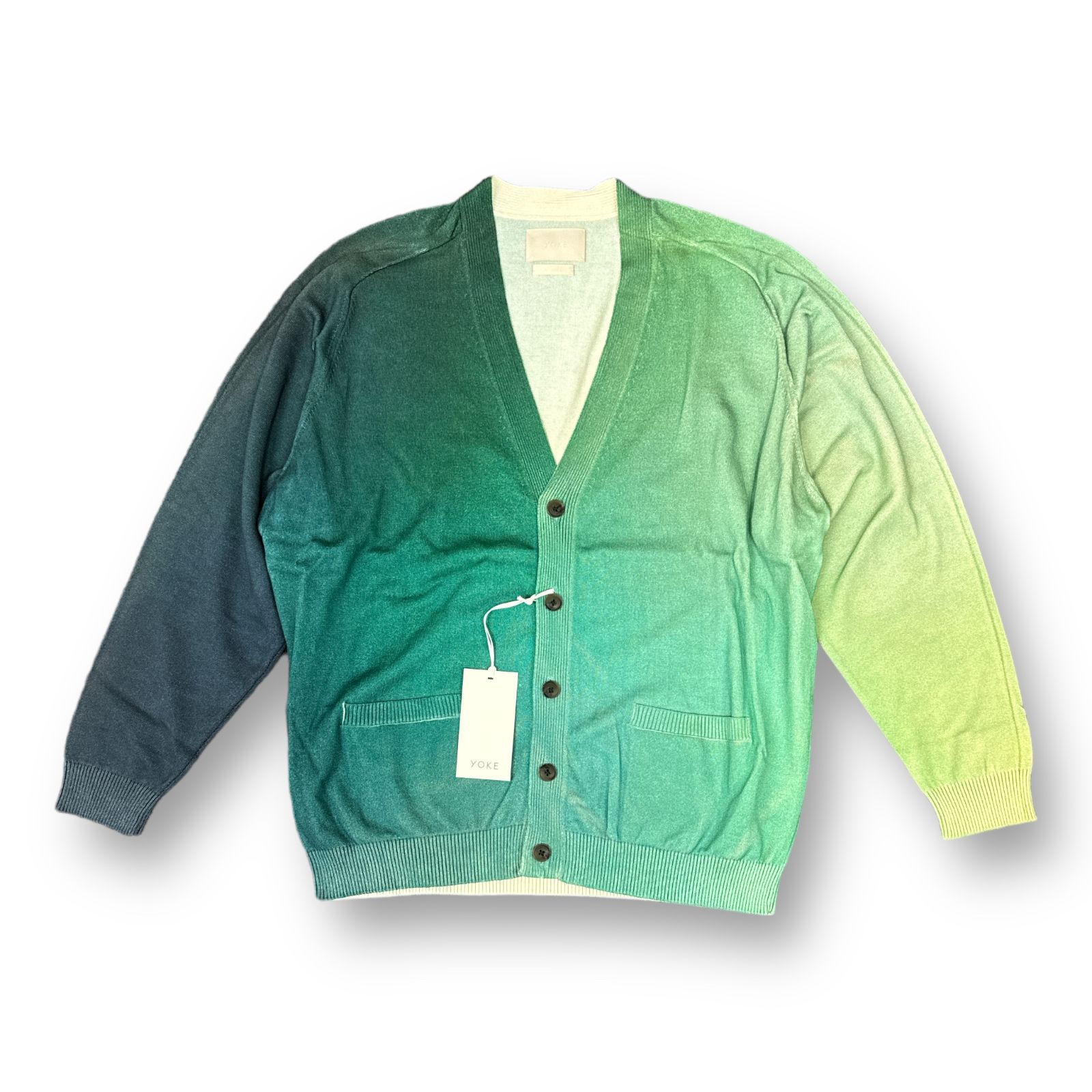 定価49500円 新品 YOKE 23SS GRADATION PRINTED CARDIGAN 