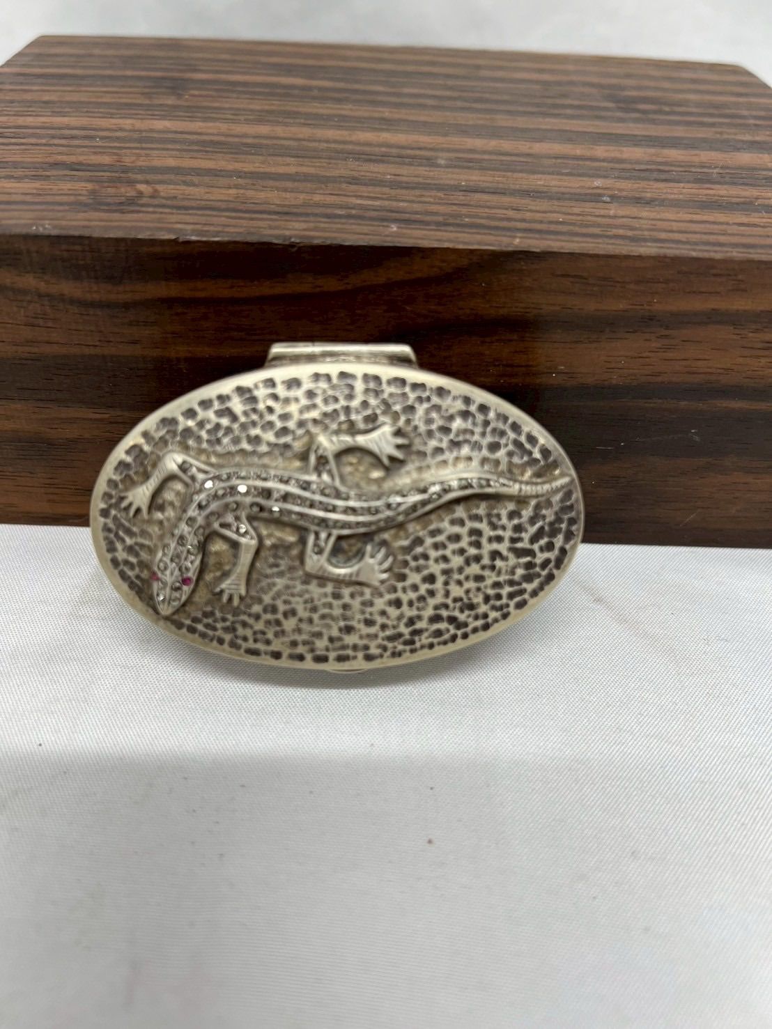 アルミケース トカゲ アンティーク